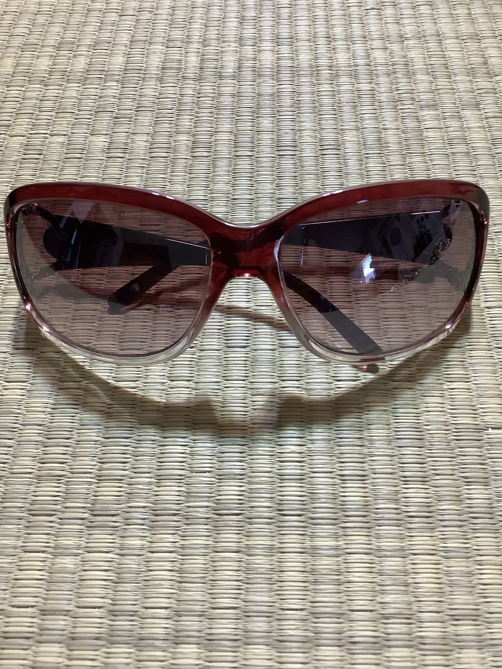 Esprit Sunglasses Women's Oversized Gradient Red Sunglasses